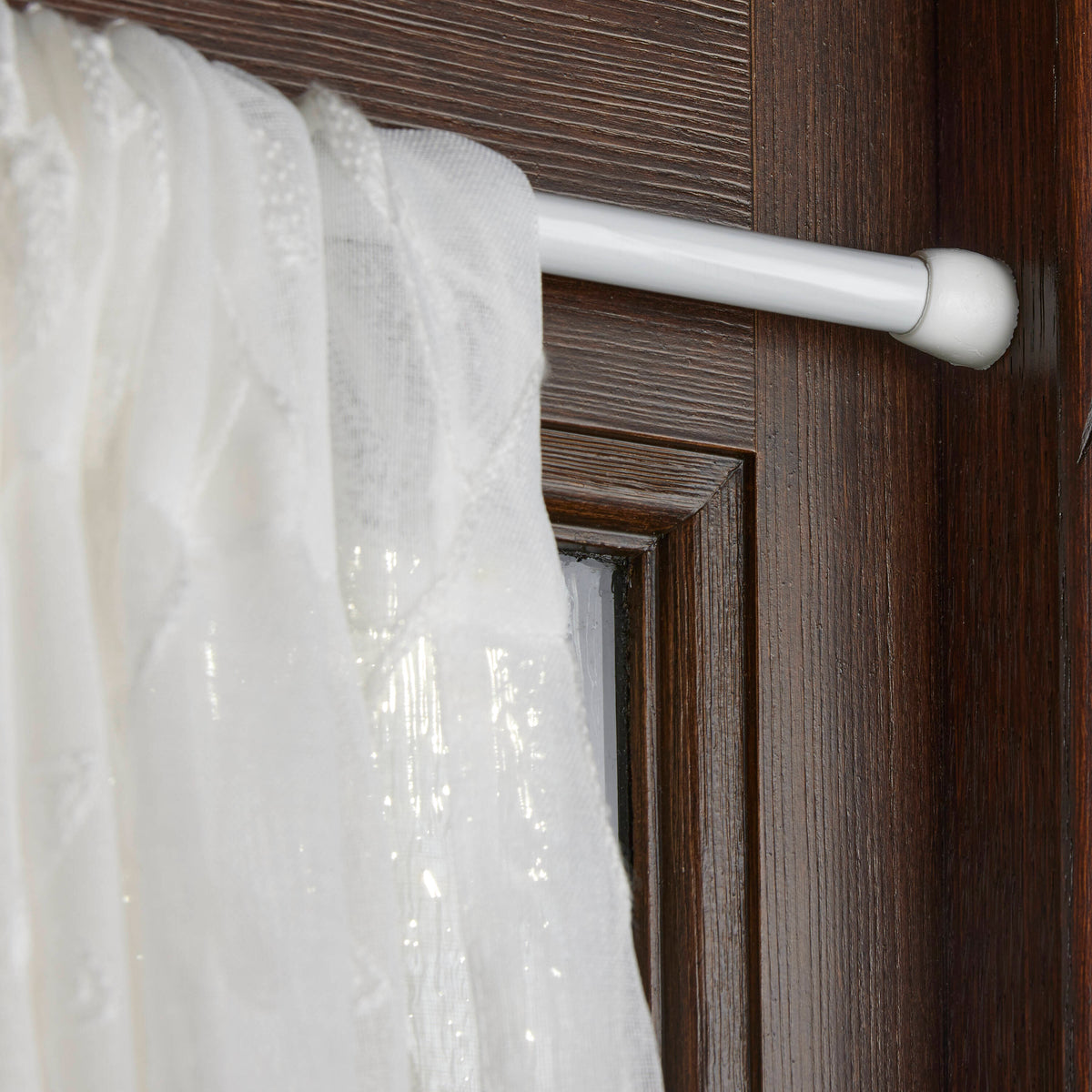 Project Source 2-Pack 8-in to 11-in White Steel Tension Curtain Rod