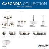 Progress Lighting Cascadia 9-Light Antique Bronze Coastal Chandelier