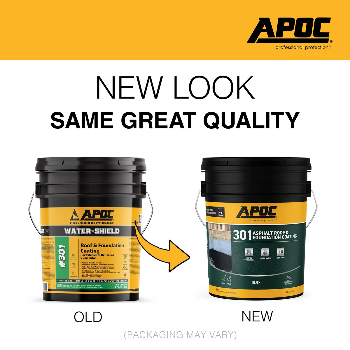 APOC 301 4.75-Gallon Fibered Asphalt Roof & Foundation Coating - Black