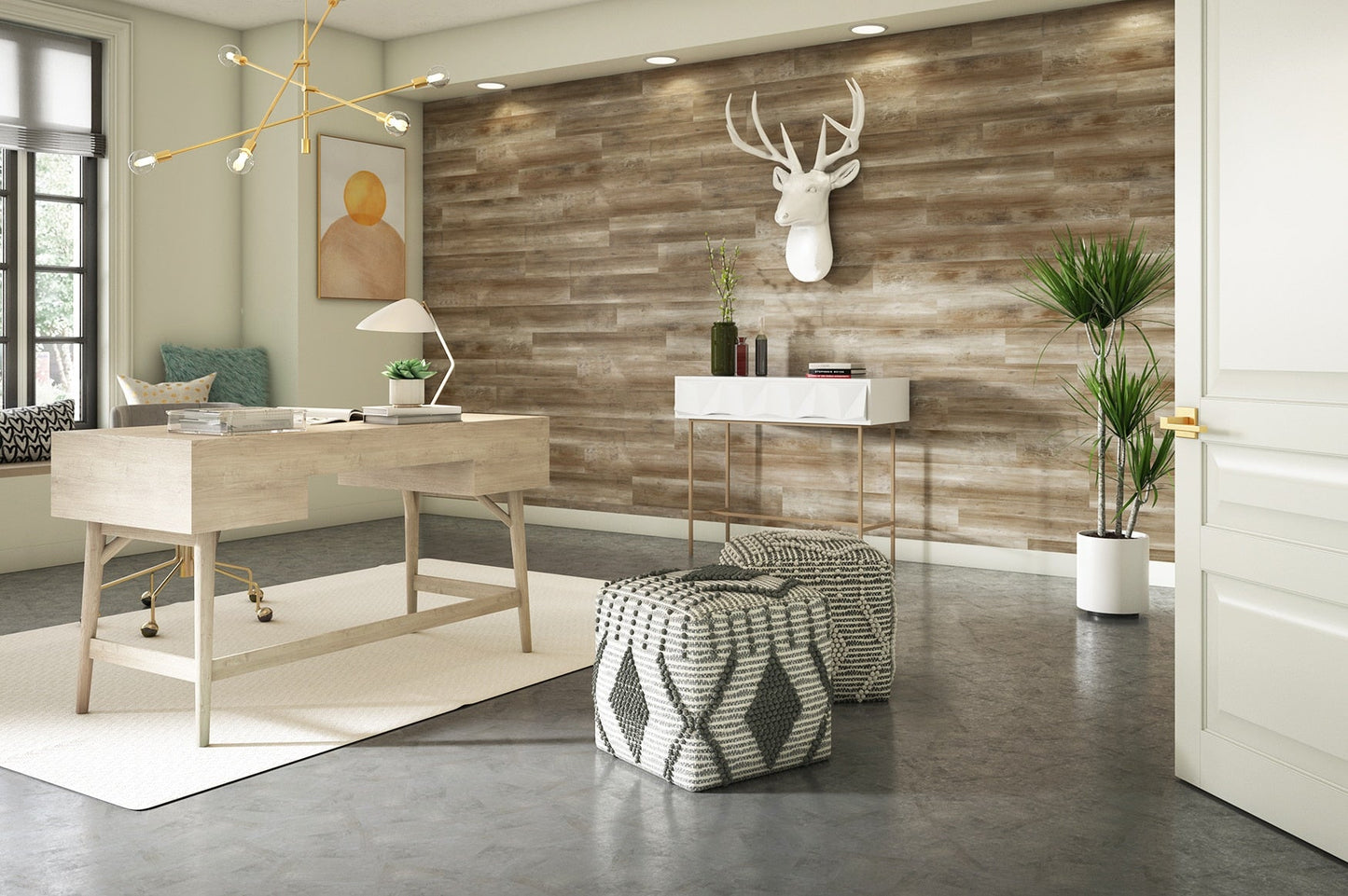Style Selections Ozark 6-in W x 36-in L x 1.5-mm Peel and Stick Water-Resistant Luxury Vinyl Plank Flooring, 21-sq ft Carton