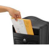 Maison Black Wall-Mount Locking Mailbox - Super Arbor