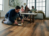 STAINMASTER PetProtect (Sample) Wendover Brown Oak Waterproof Wood Look Interlocking Luxury Vinyl Plank