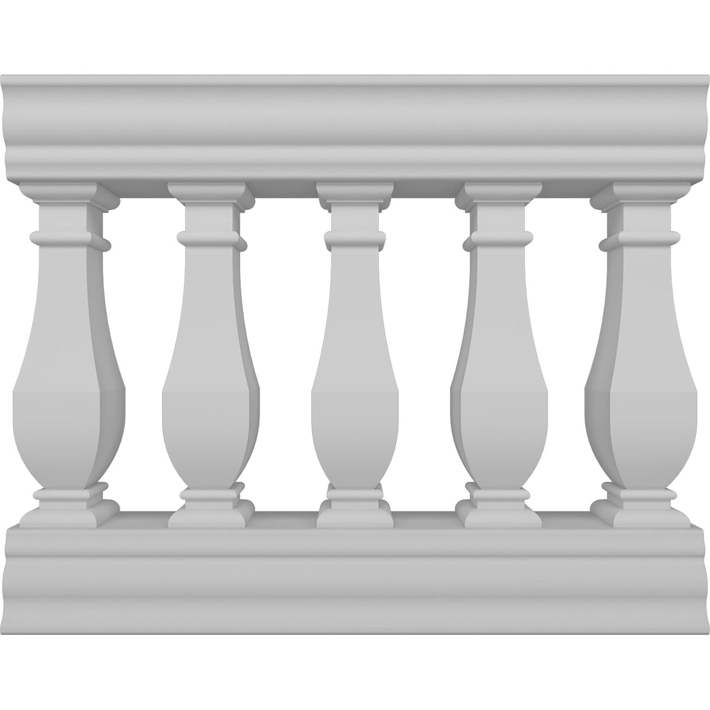 Ekena Millwork FiberThane Arcadian Fiberglass Deck Rail Kit