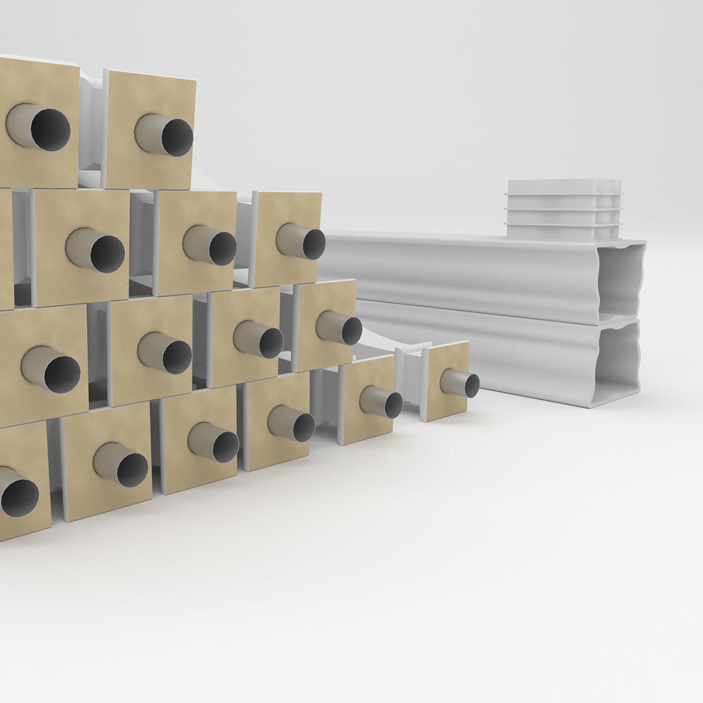 Ekena Millwork FiberThane Arcadian Fiberglass Deck Rail Kit