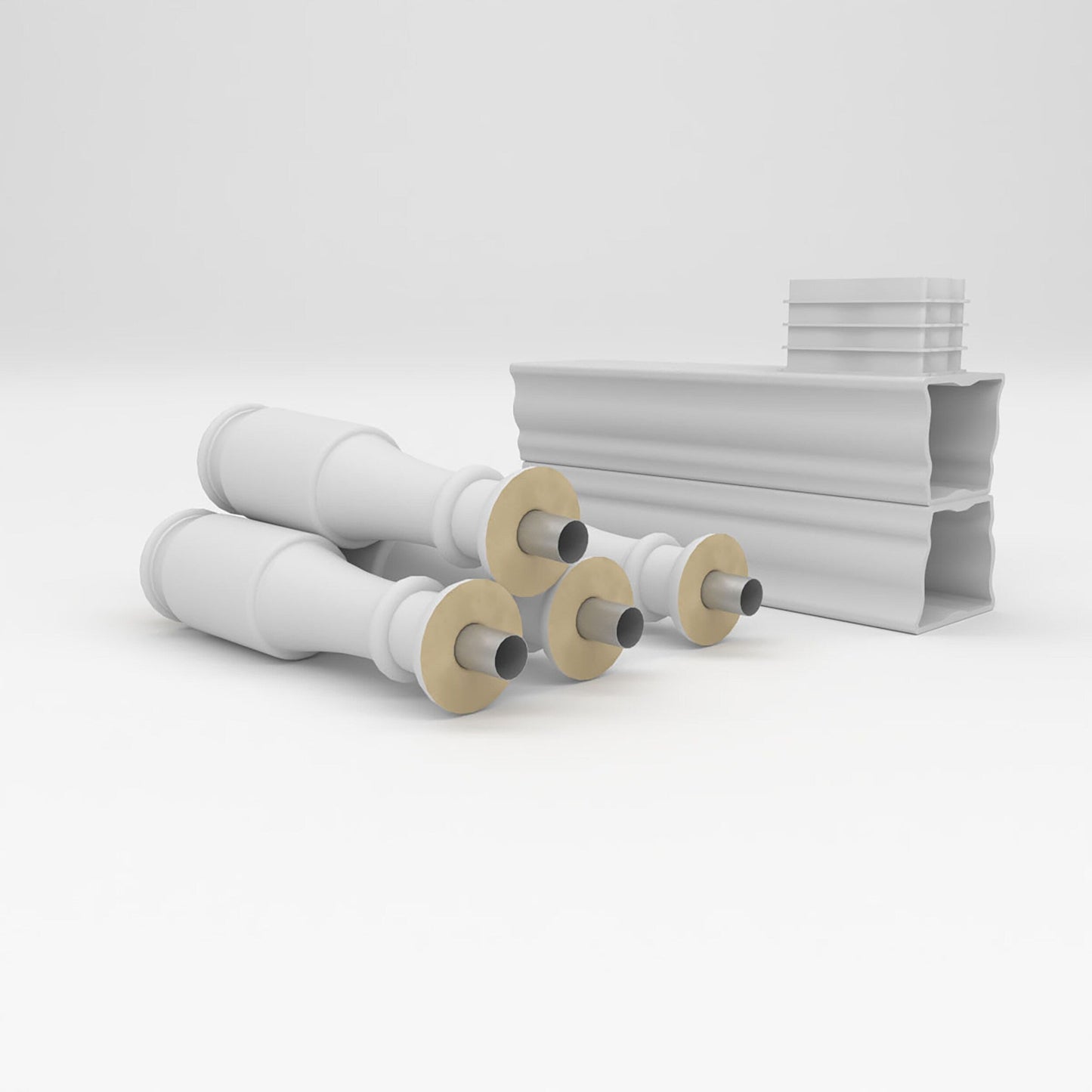 Ekena Millwork FiberThane Hamilton Fiberglass Deck Rail Kit