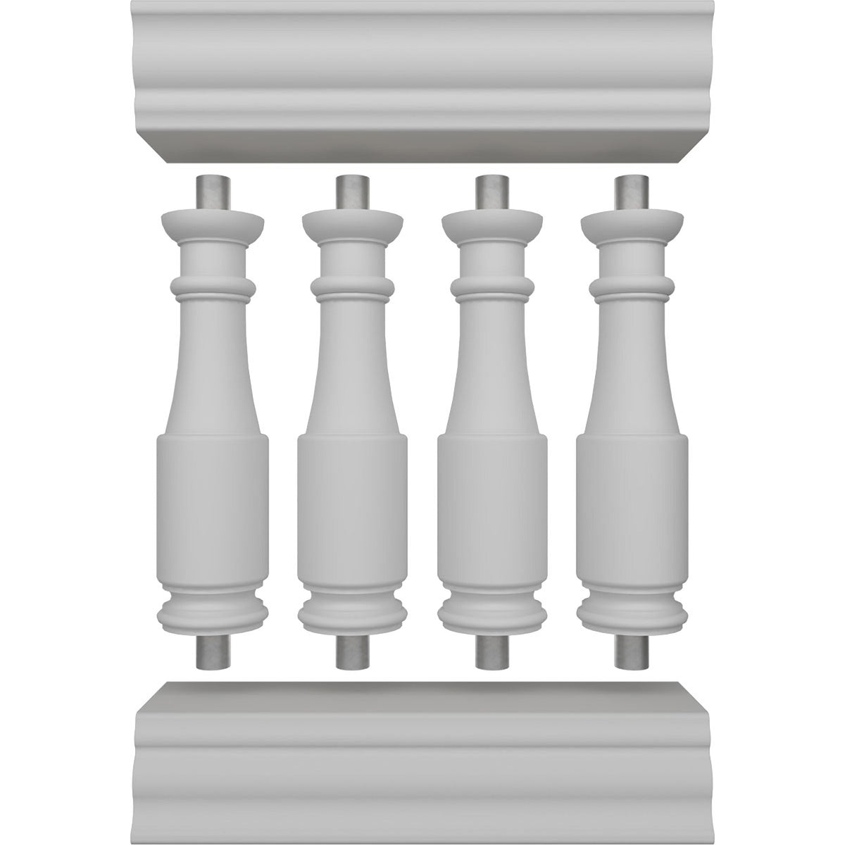 Ekena Millwork FiberThane Hamilton Fiberglass Deck Rail Kit