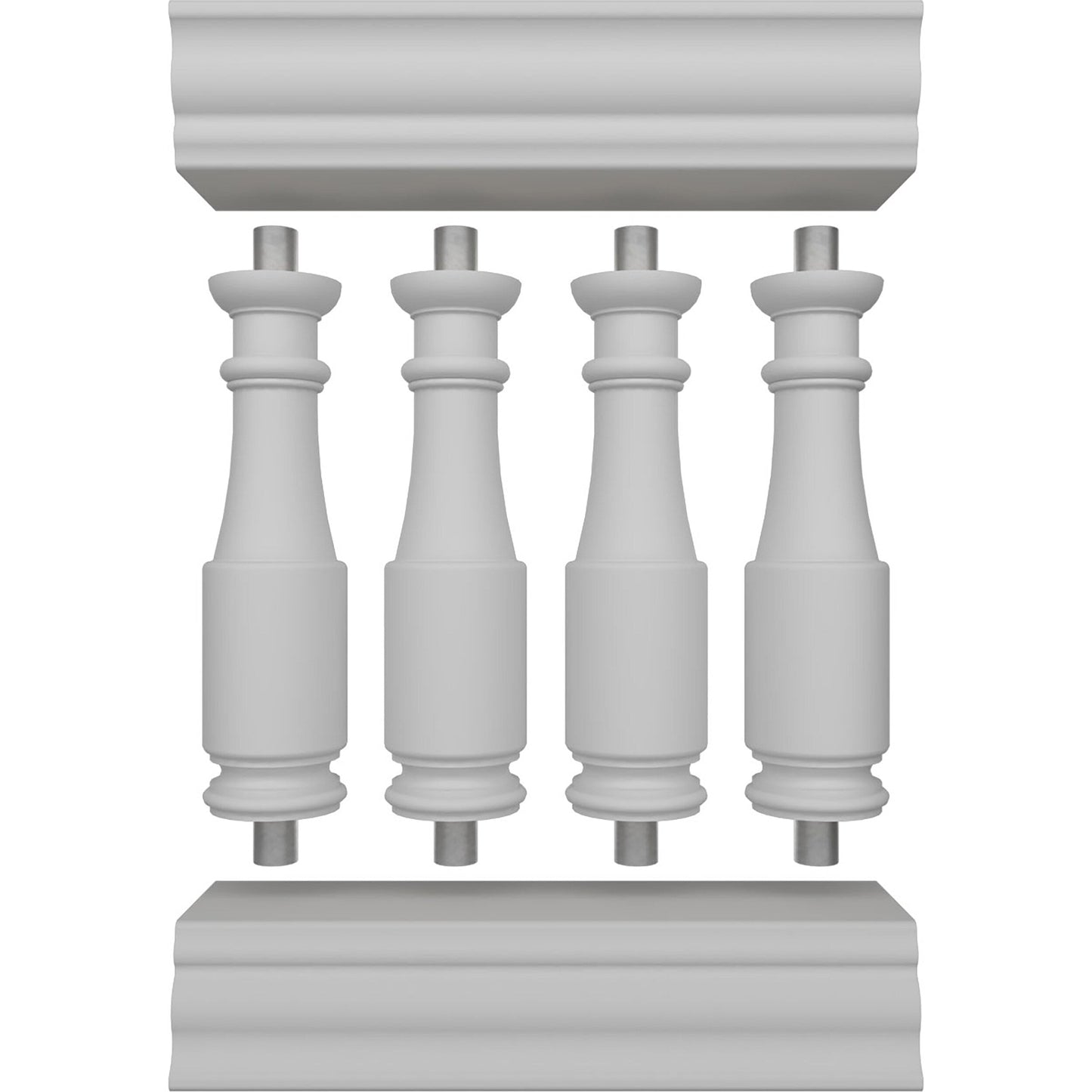 Ekena Millwork FiberThane Hamilton Fiberglass Deck Rail Kit