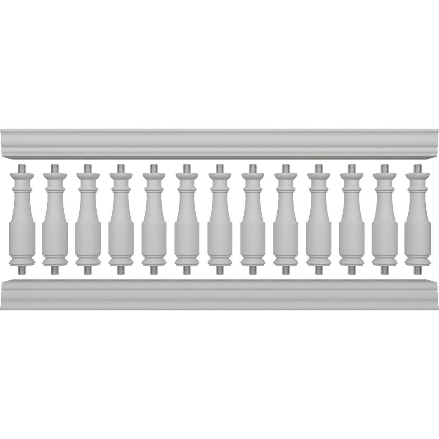 Ekena Millwork FiberThane Hamilton Fiberglass Deck Rail Kit