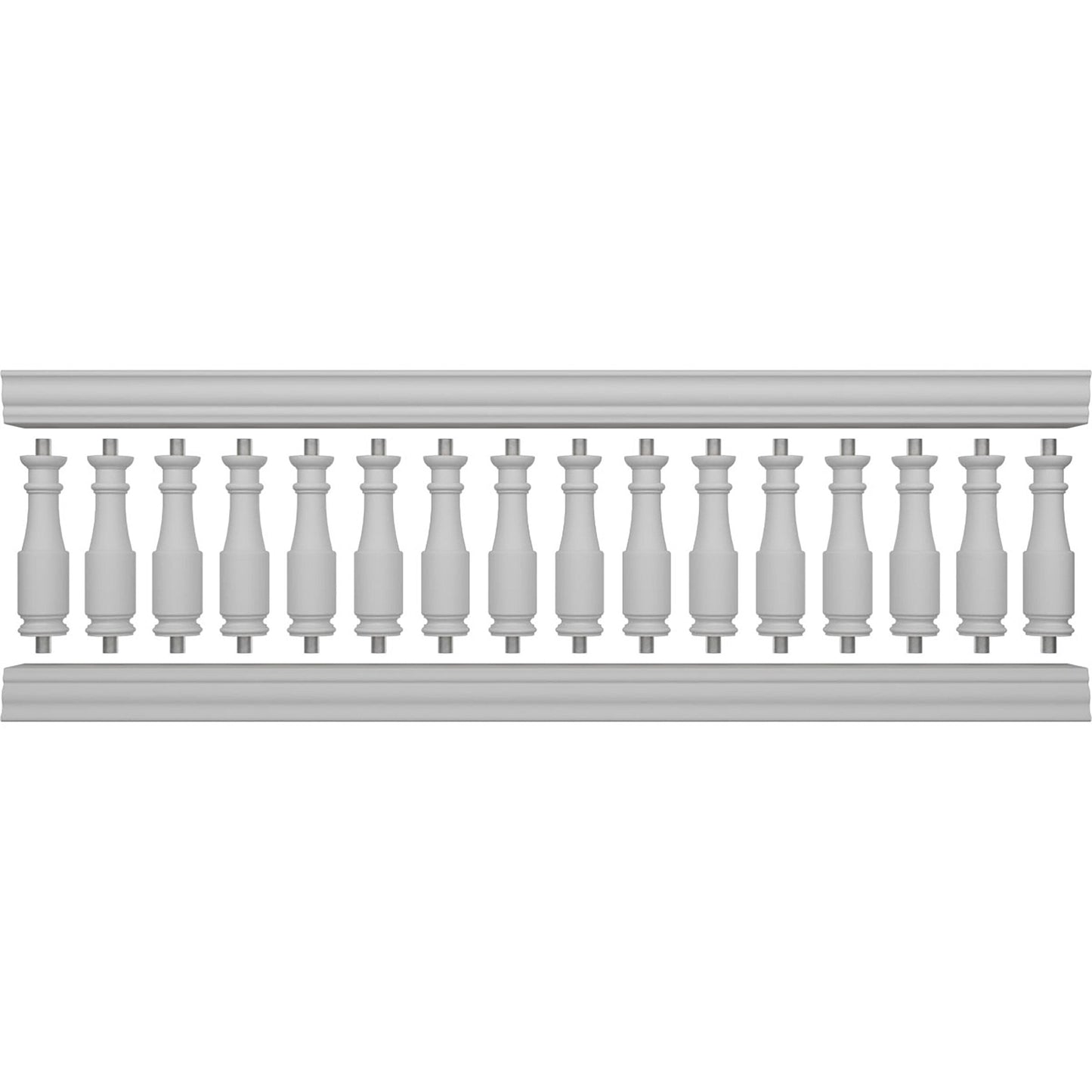 Ekena Millwork FiberThane Hamilton Fiberglass Deck Rail Kit