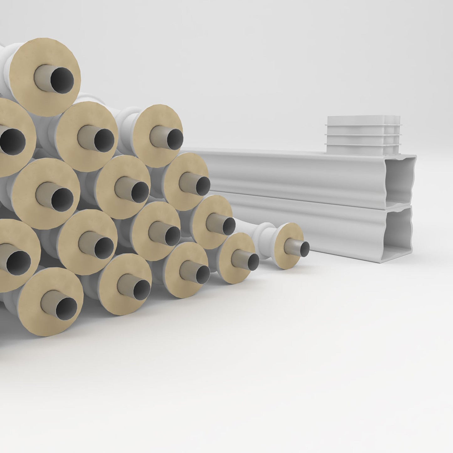 Ekena Millwork FiberThane Hamilton Fiberglass Deck Rail Kit