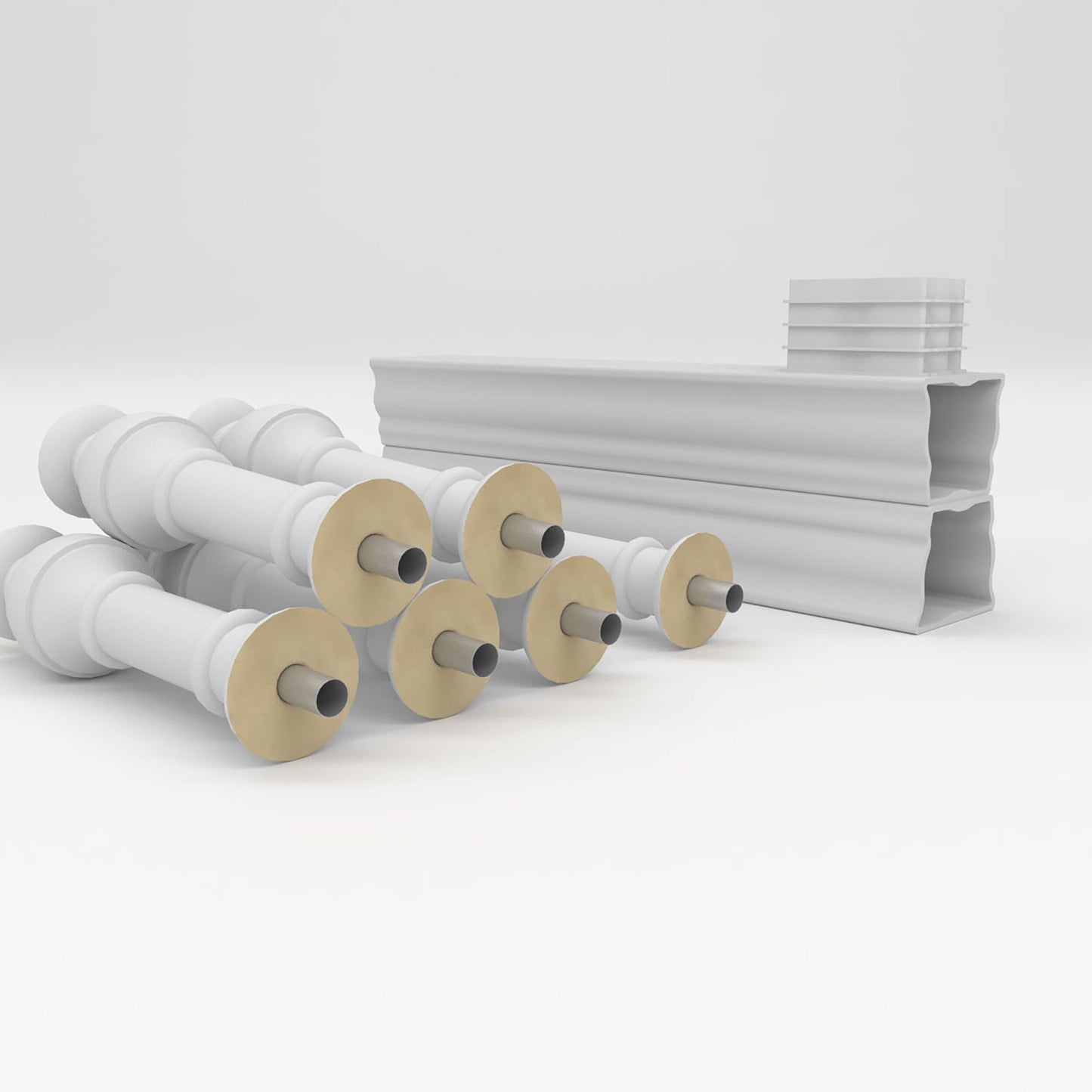 Ekena Millwork FiberThane York Fiberglass Deck Rail Kit