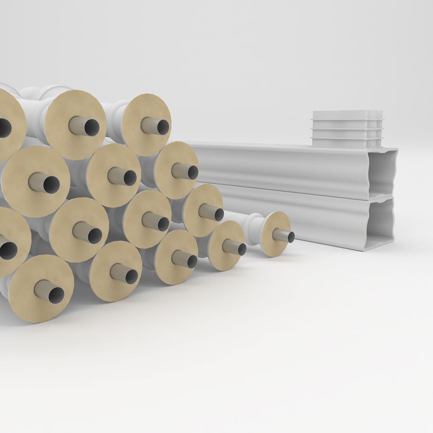 Ekena Millwork FiberThane York Fiberglass Deck Rail Kit