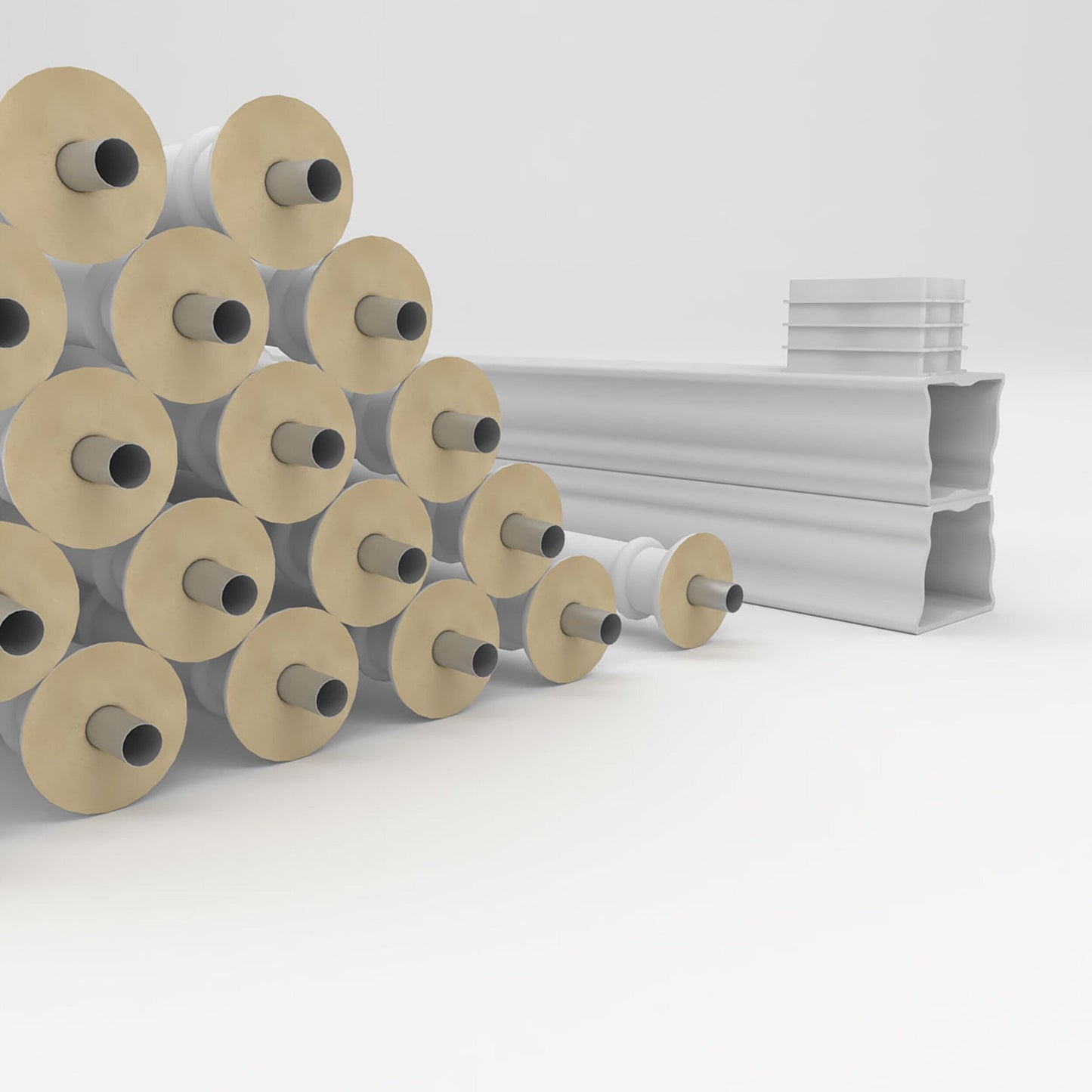 Ekena Millwork FiberThane York Fiberglass Deck Rail Kit