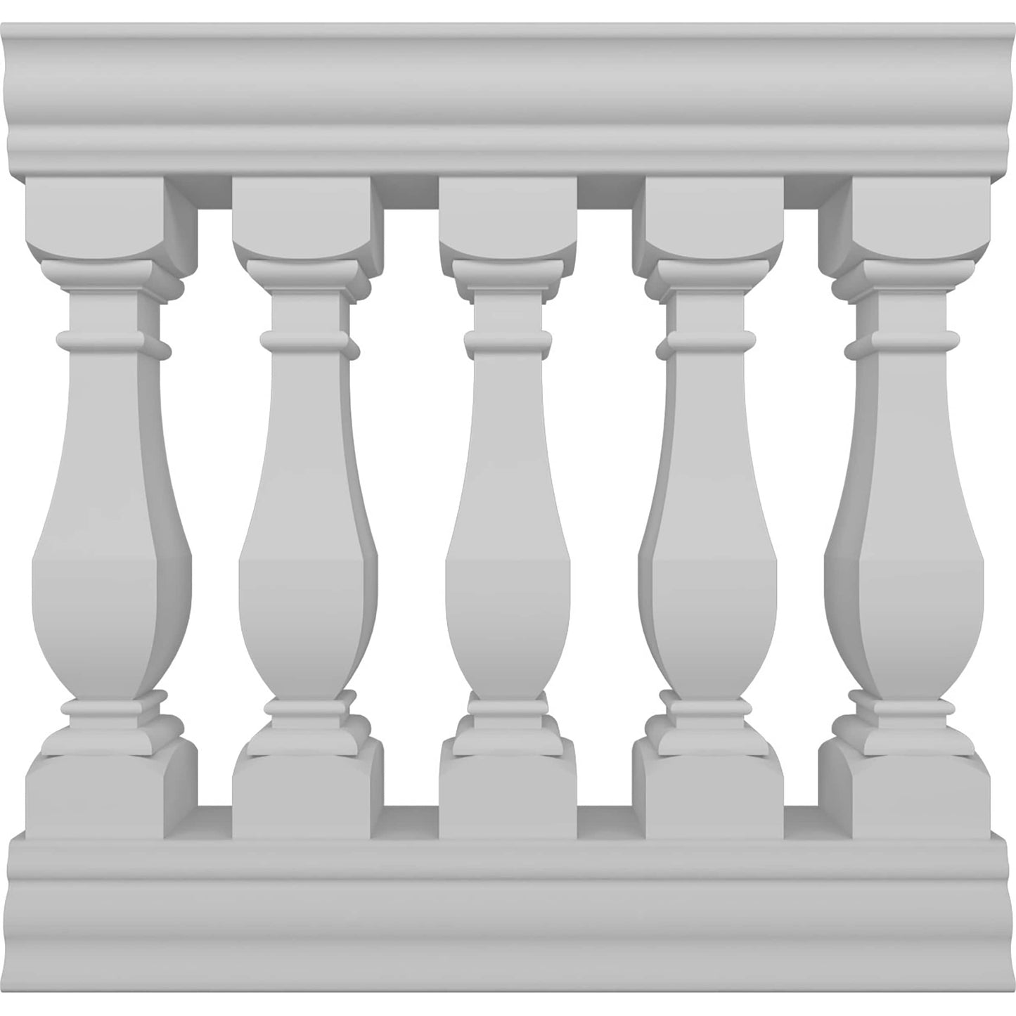 Ekena Millwork FiberThane Arcadian Fiberglass Deck Rail Kit