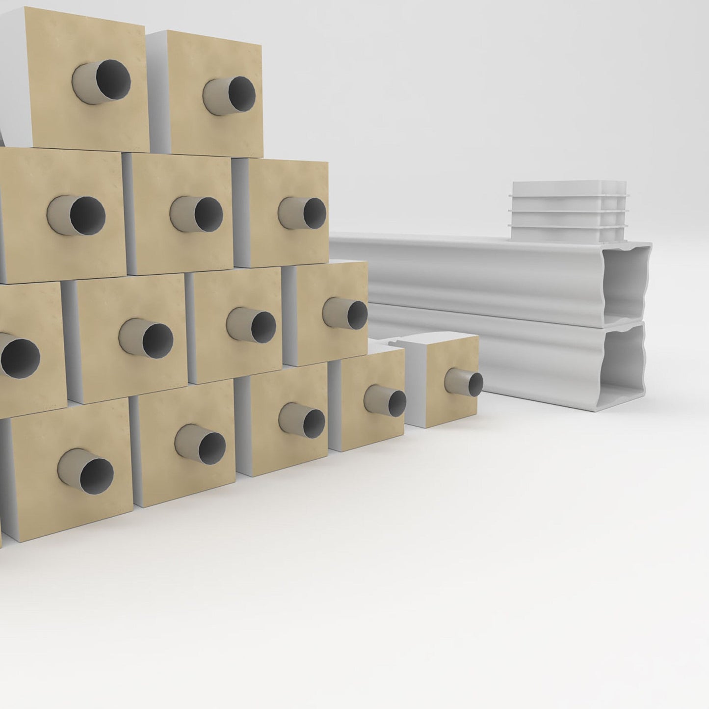 Ekena Millwork FiberThane Arcadian Fiberglass Deck Rail Kit