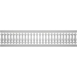 Ekena Millwork FiberThane Arcadian Fiberglass Deck Rail Kit