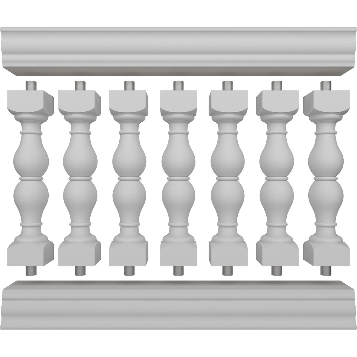 Ekena Millwork FiberThane Avalon Fiberglass Deck Rail Kit