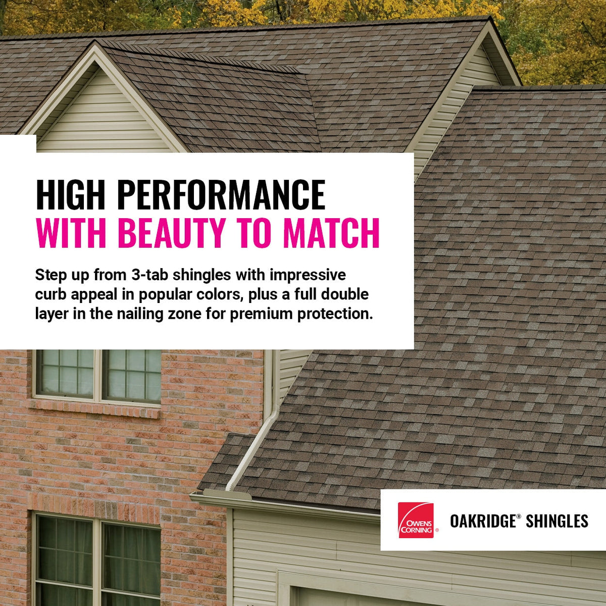 Owens Corning Oakridge Architectural Roof Shingles, Artisan Flagstone, 32.8-sq ft per Bundle