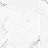 Satori Statuario 12-in x 24-in Polished Porcelain Marble Look Floor and Wall Tile (1.93-sq. ft/ Piece)