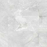 Satori Onyx Luna 12-in x 24-in Polished Porcelain Marble Look Floor and Wall Tile (1.94-sq. ft/ Piece)