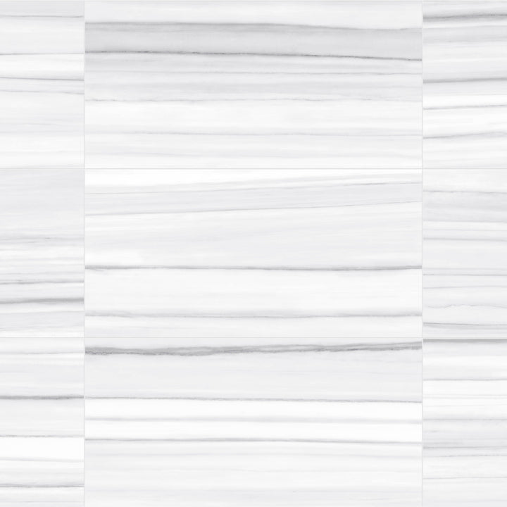 Satori Zebrino Ash 12-in x 24-in Polished Porcelain Marble Look Floor and Wall Tile (1.94-sq. ft/ Piece)