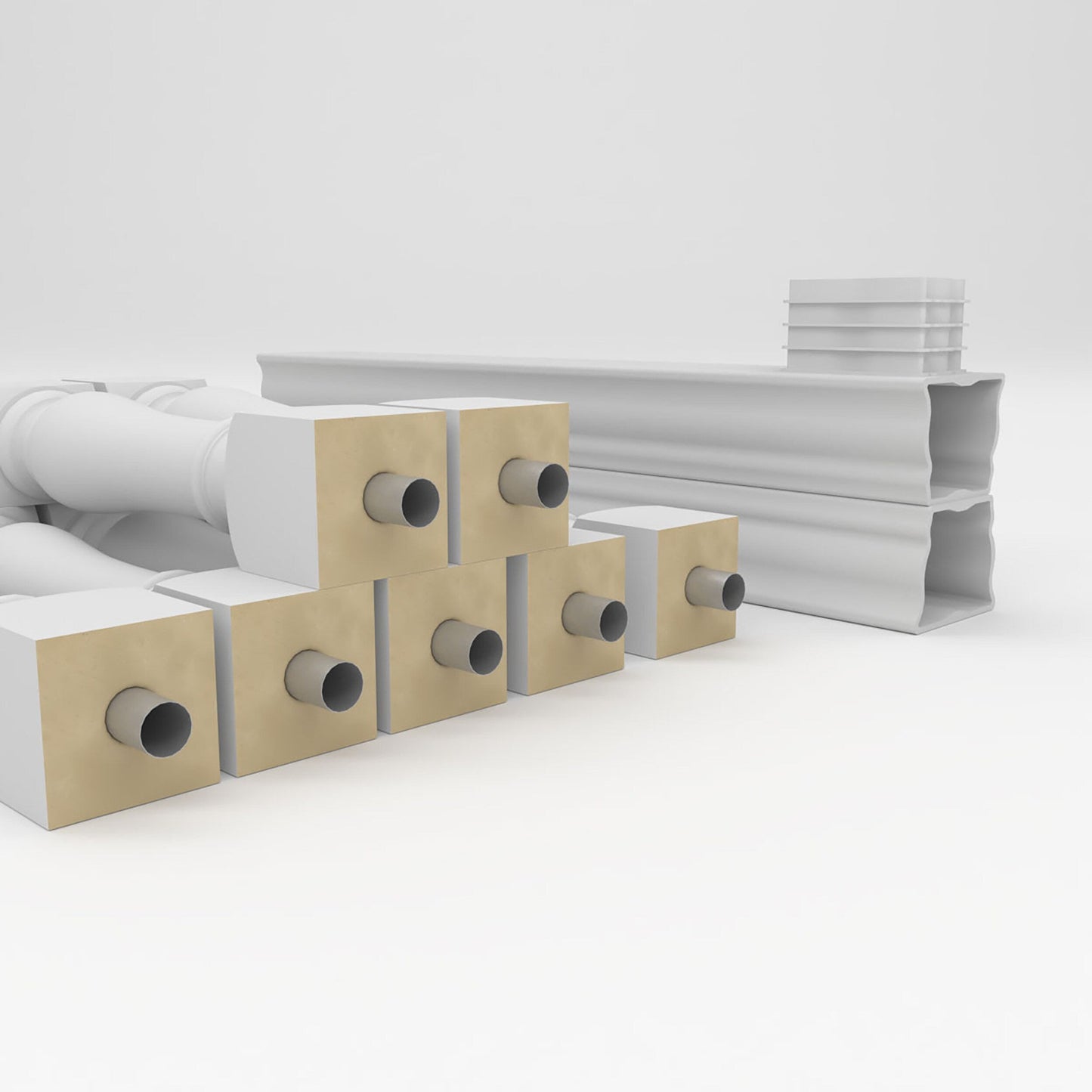 Ekena Millwork FiberThane Oxford Fiberglass Deck Rail Kit
