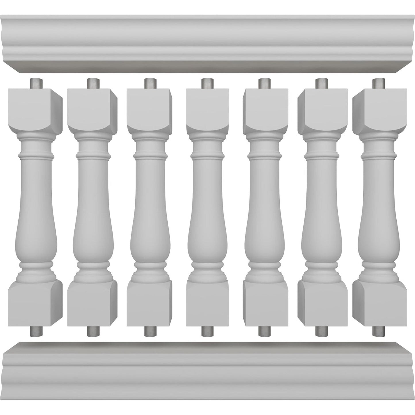 Ekena Millwork FiberThane Oxford Fiberglass Deck Rail Kit