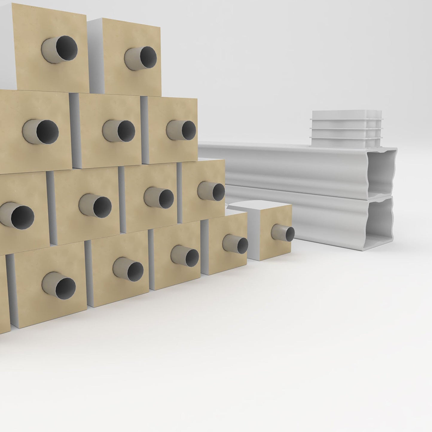 Ekena Millwork FiberThane Oxford Fiberglass Deck Rail Kit