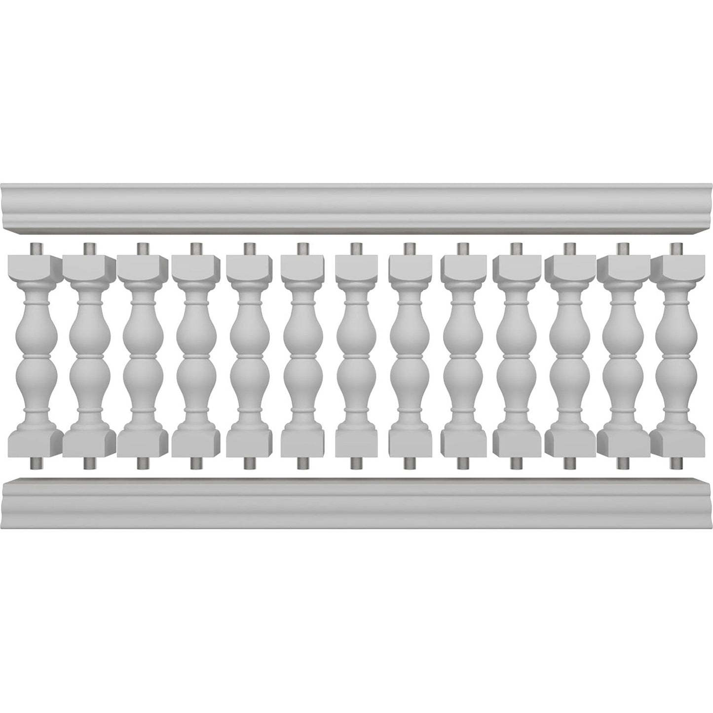 Ekena Millwork FiberThane Avalon Fiberglass Deck Rail Kit