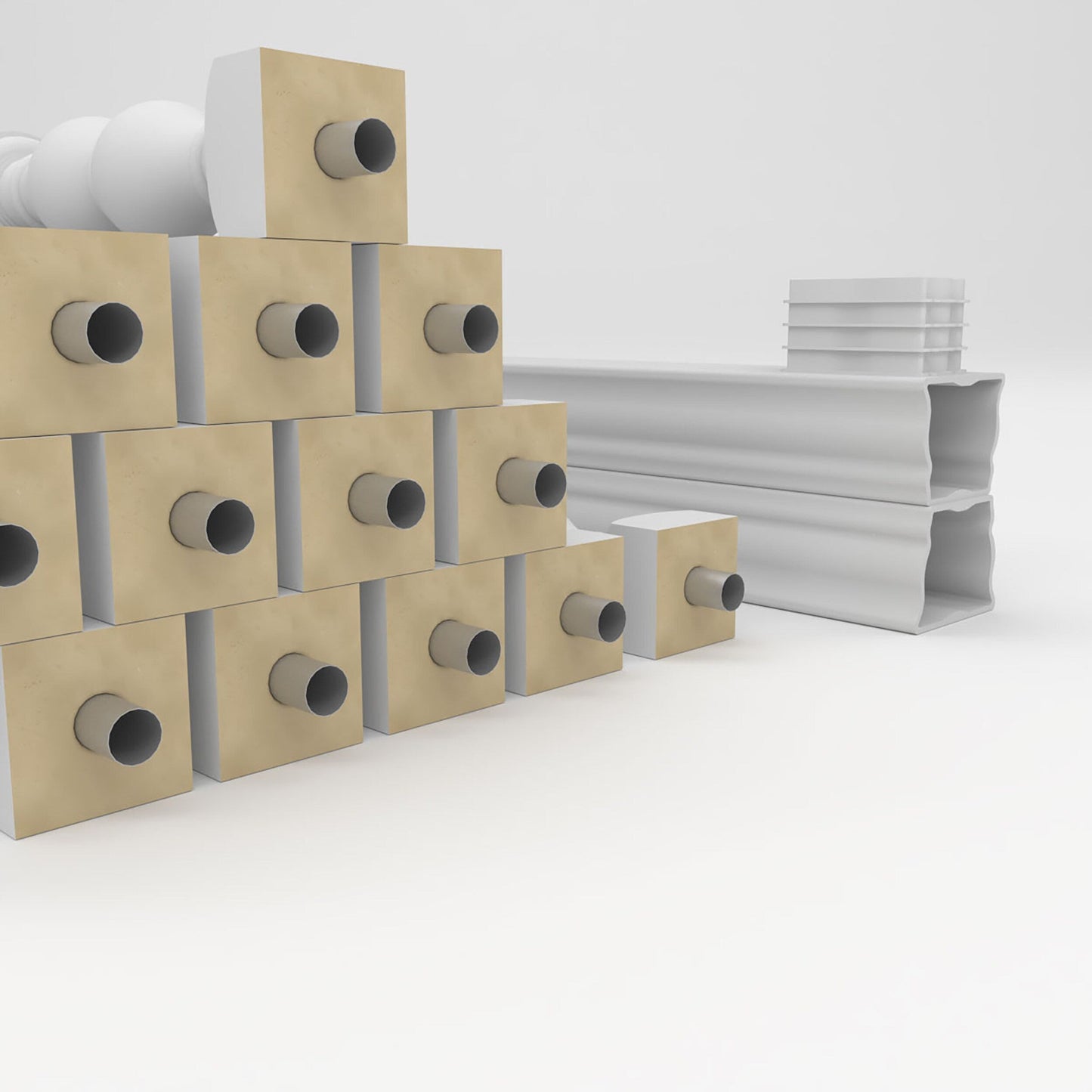 Ekena Millwork FiberThane Avalon Fiberglass Deck Rail Kit