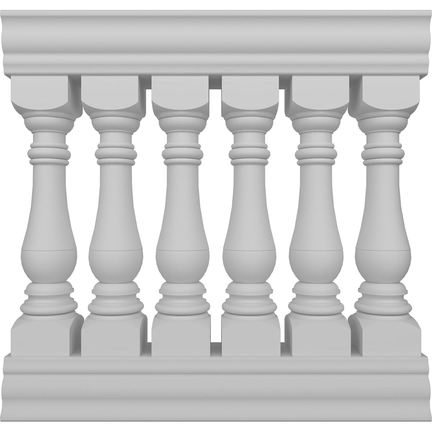 Ekena Millwork FiberThane Bradford Fiberglass Deck Rail Kit
