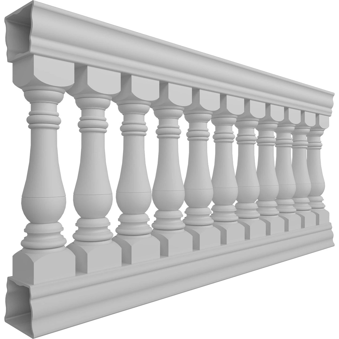 Ekena Millwork FiberThane Bradford Fiberglass Deck Rail Kit