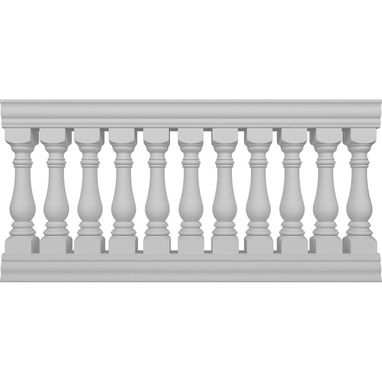 Ekena Millwork FiberThane Bradford Fiberglass Deck Rail Kit