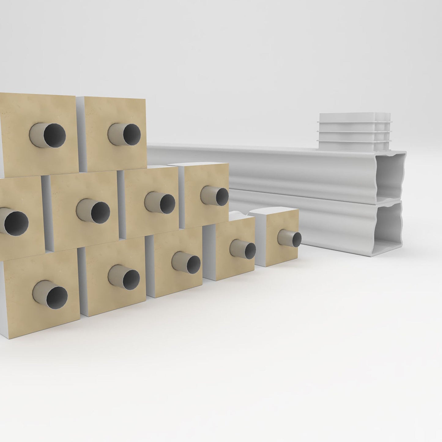 Ekena Millwork FiberThane Bradford Fiberglass Deck Rail Kit