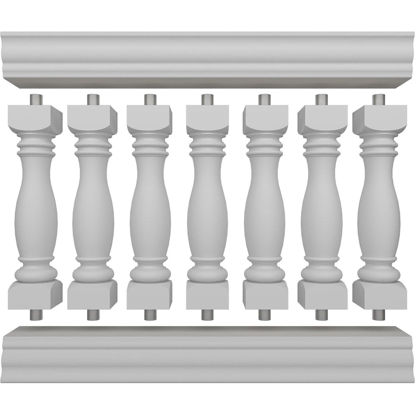 Ekena Millwork FiberThane Embassy Fiberglass Deck Rail Kit