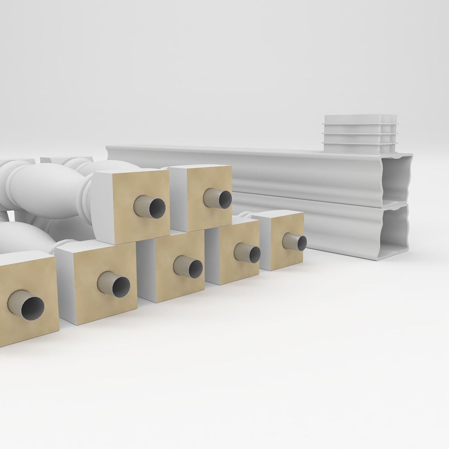 Ekena Millwork FiberThane Embassy Fiberglass Deck Rail Kit