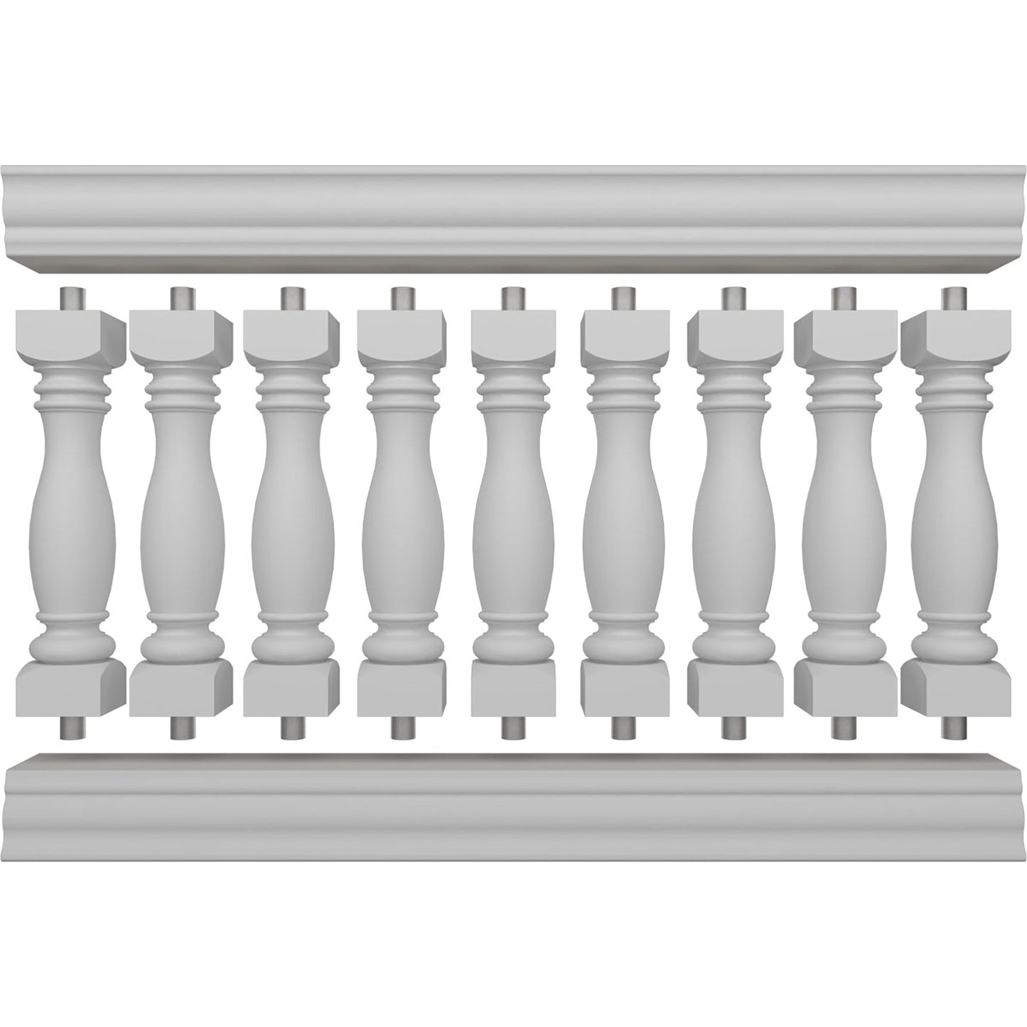 Ekena Millwork FiberThane Embassy Fiberglass Deck Rail Kit