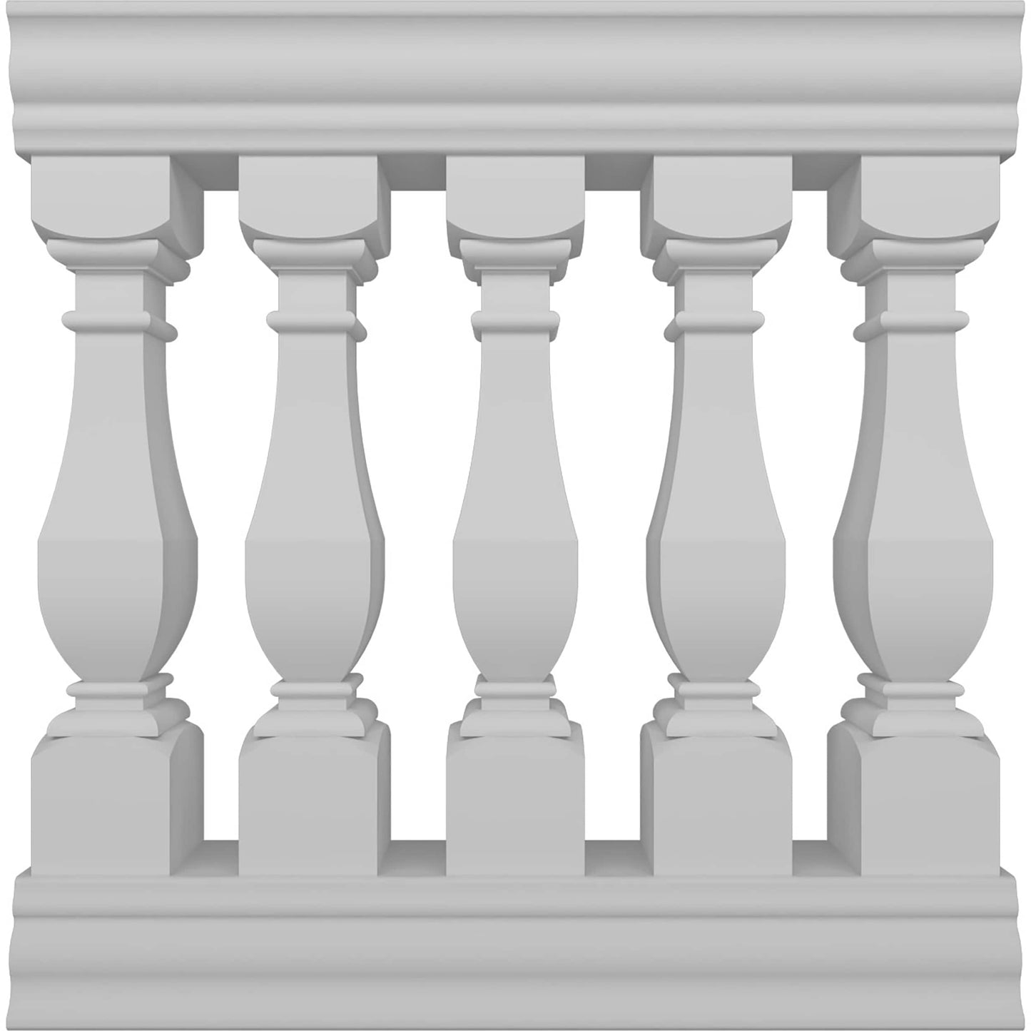 Ekena Millwork FiberThane Arcadian Fiberglass Deck Rail Kit