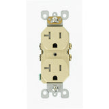 20 Amp Residential Grade Self Grounding Tamper Resistant Duplex Outlet, White - Super Arbor