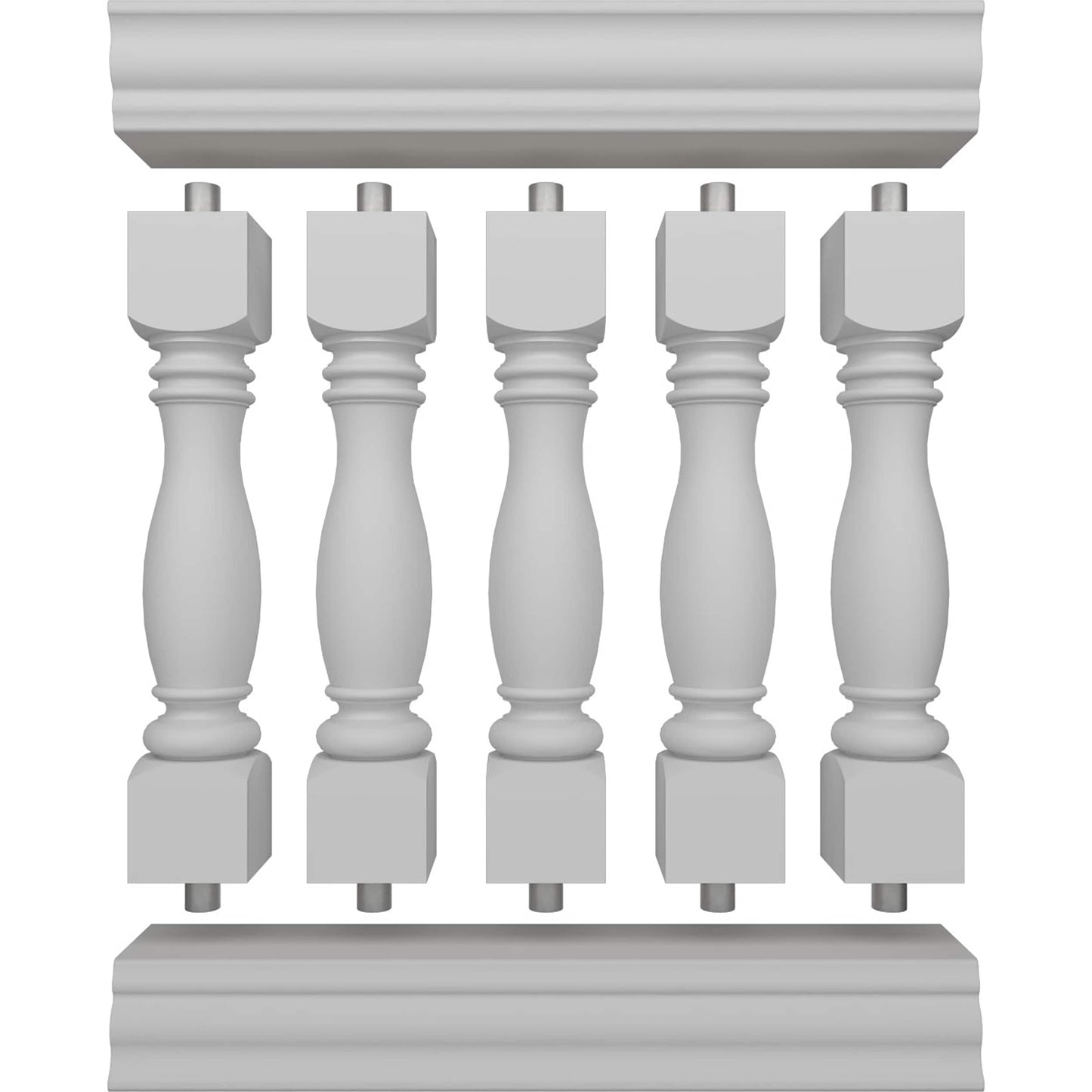 Ekena Millwork FiberThane Embassy Fiberglass Deck Rail Kit