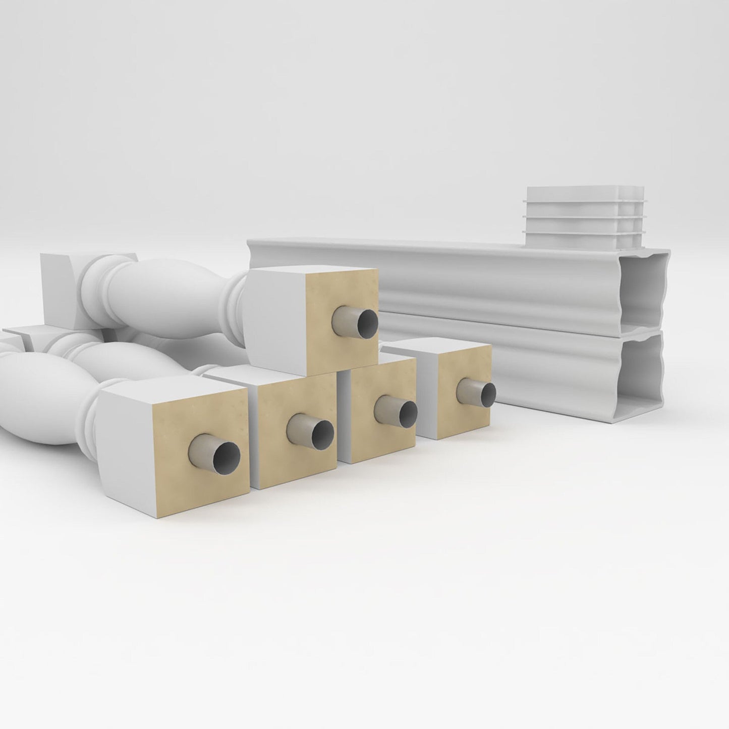 Ekena Millwork FiberThane Embassy Fiberglass Deck Rail Kit
