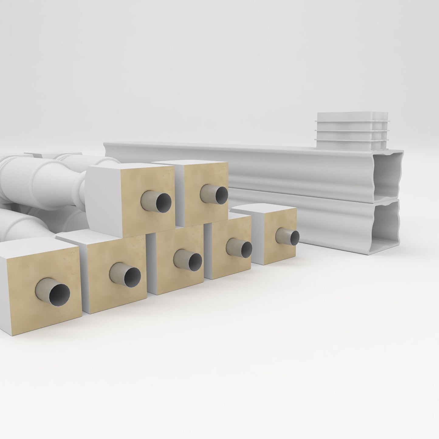 Ekena Millwork FiberThane Hamilton Fiberglass Deck Rail Kit