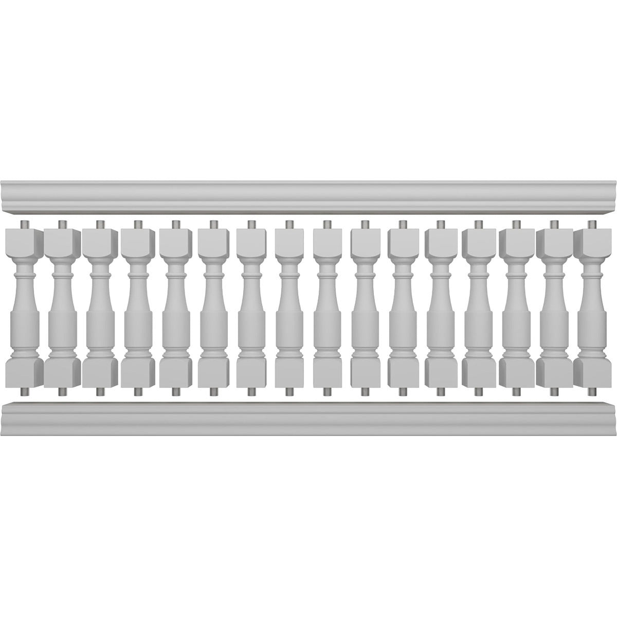 Ekena Millwork FiberThane Hamilton Fiberglass Deck Rail Kit