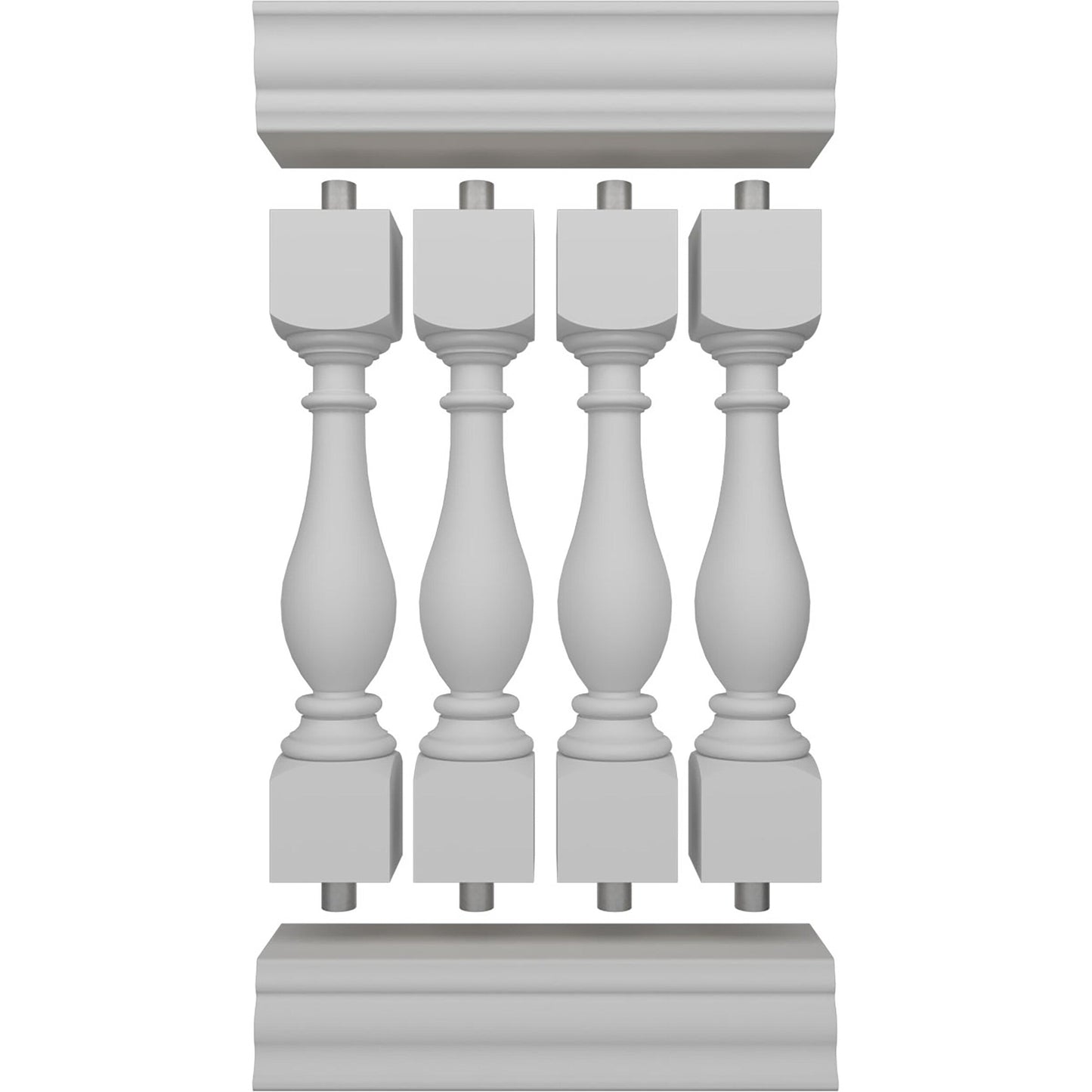 Ekena Millwork FiberThane Legacy Fiberglass Deck Rail Kit