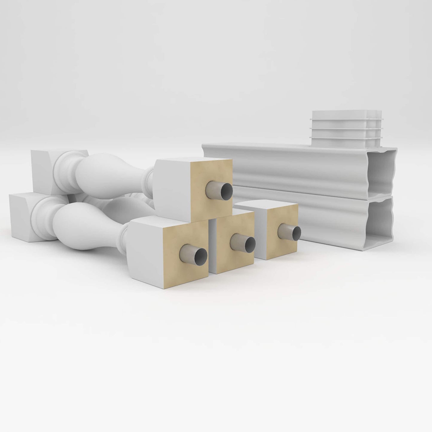 Ekena Millwork FiberThane Legacy Fiberglass Deck Rail Kit