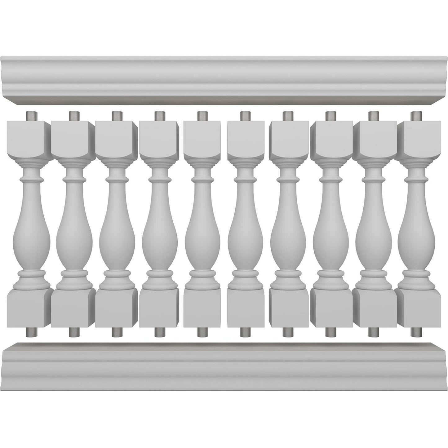 Ekena Millwork FiberThane Legacy Fiberglass Deck Rail Kit
