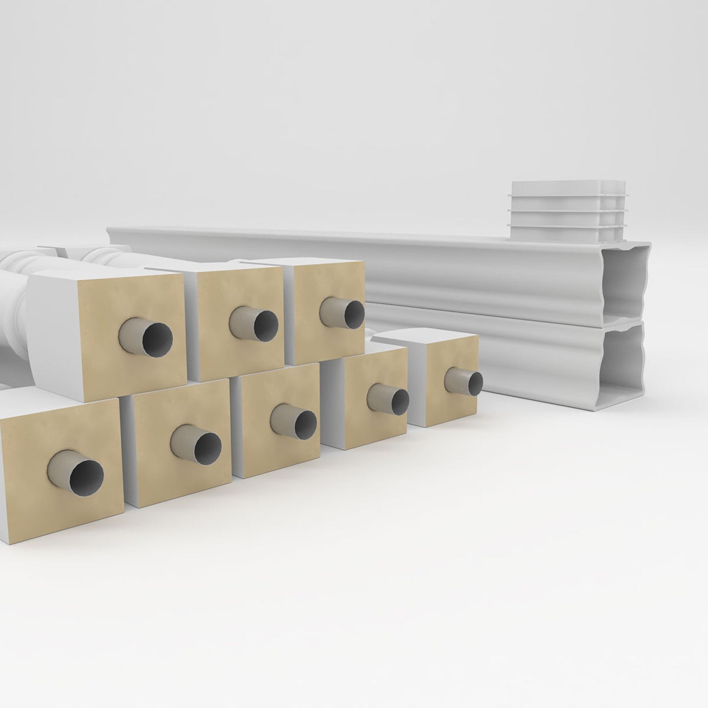 Ekena Millwork FiberThane Wellington Fiberglass Deck Rail Kit