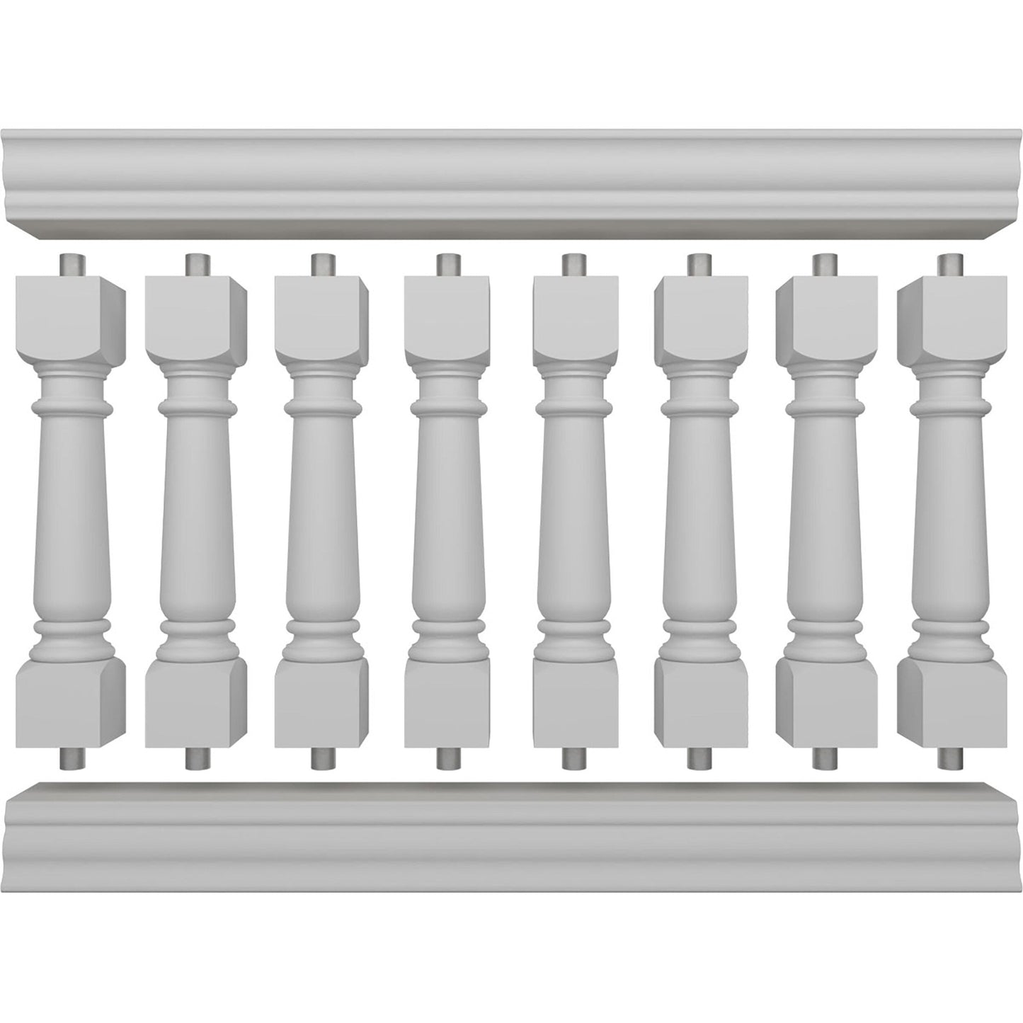 Ekena Millwork FiberThane Wellington Fiberglass Deck Rail Kit