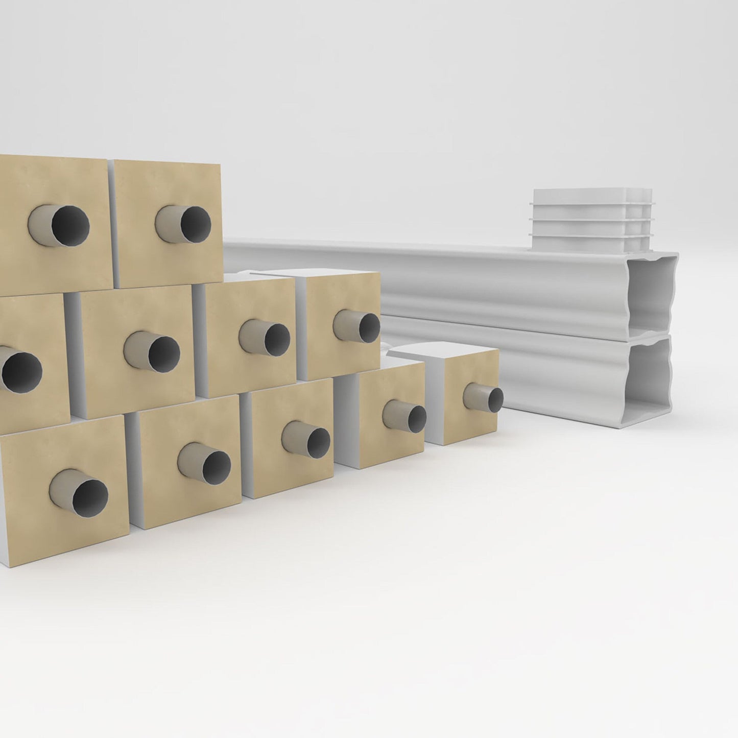 Ekena Millwork FiberThane Wellington Fiberglass Deck Rail Kit