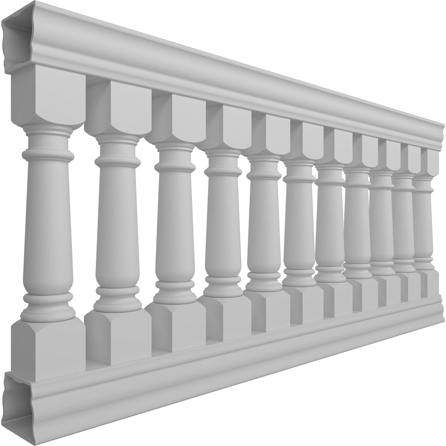 Ekena Millwork FiberThane Wellington Fiberglass Deck Rail Kit